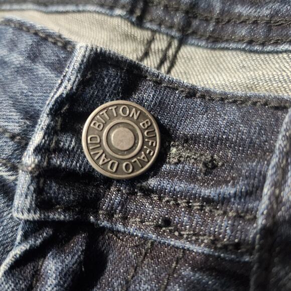 Buffalo David Bitton Dark Wash Slim Straight Jeans Men’s Jackson Fit 32x32 - Picture 5 of 7